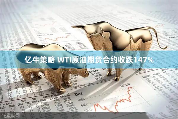 亿牛策略 WTI原油期货合约收跌147%