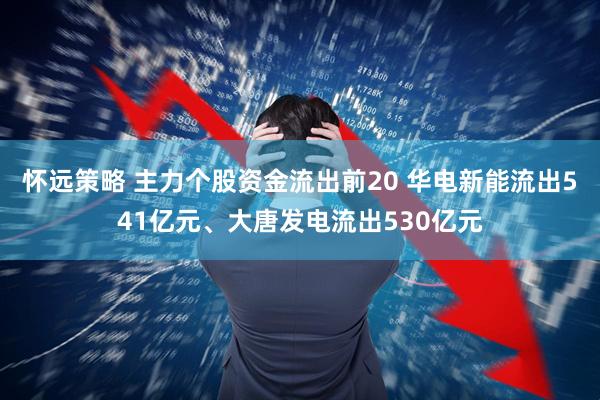 怀远策略 主力个股资金流出前20 华电新能流出541亿元、大唐发电流出530亿元